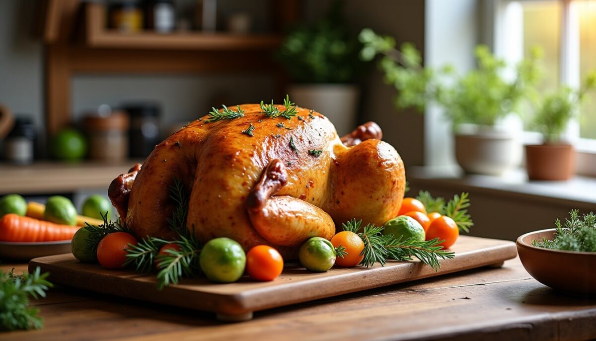 Cuisson parfaite du rôti de chapon farci : conseils, temps et astuces pour le four