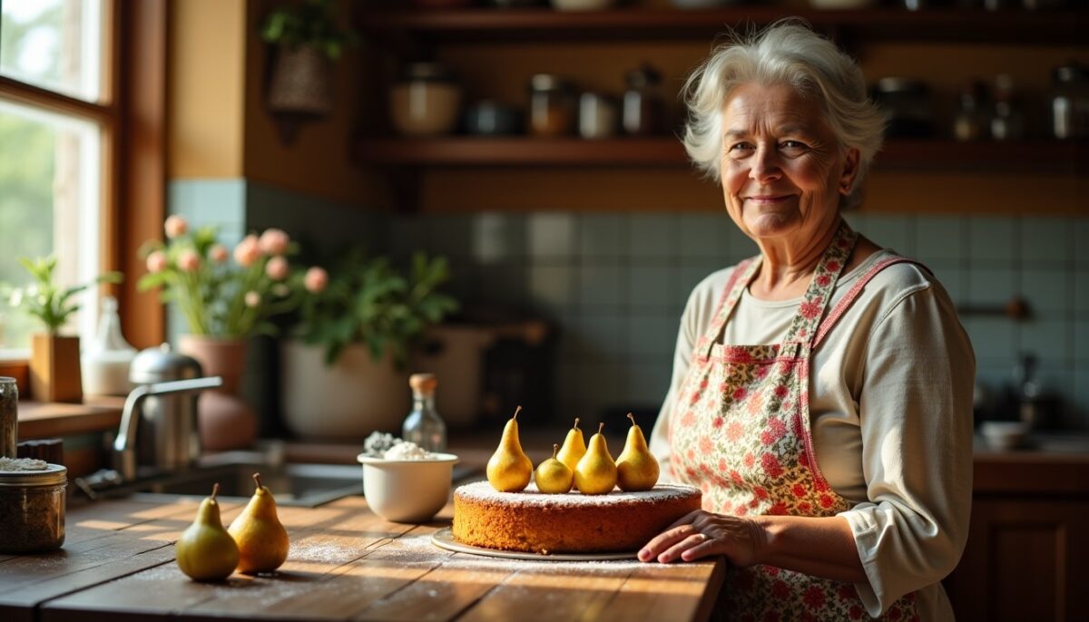 Délicieux gâteau moelleux aux poires façon grand-mère : la recette simple et inratable