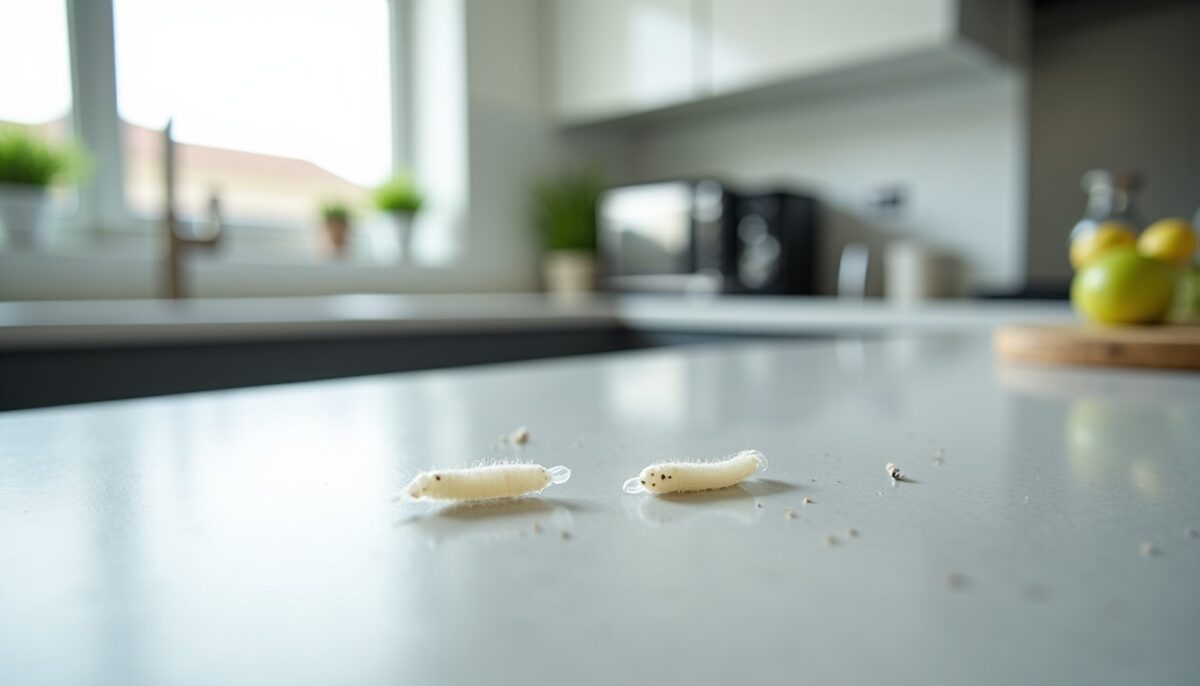 Vers blancs dans la maison : comprendre leur origine, évaluer les dangers et découvrir des solutions efficaces